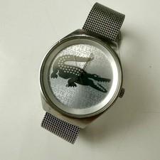 Orologio Donna Lacoste Ladicroc Moon Bracciale Maglia Argento Acciaio Inox