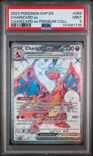 2023 POKEMON SVP PROMO CHARIZARD EX PREMIUM COLLECTION #056 CHARIZARD EX PSA 9