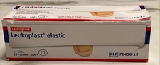 Leukoplast Elastic Fabric Adhesive Dressing 1x1/4" (Box Of 100)