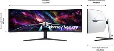 Samsung 57" Odyssey Neo G9 Dual 4K UHD 240Hz HDR Curved Gaming Monitor
