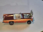 Hot Wheels 1968 Redline Classic 57 T-Bird with pin. Red (copper), white int.