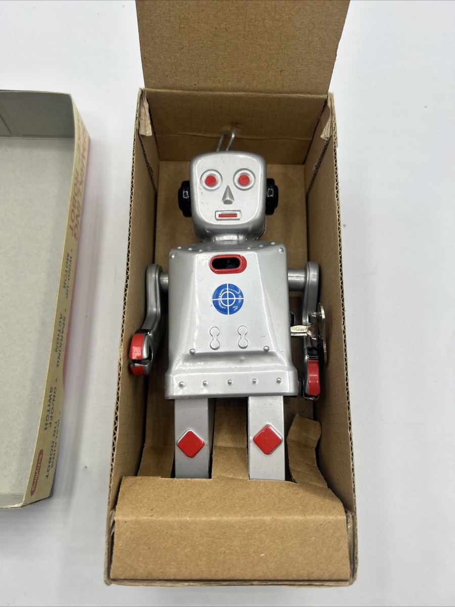 Sparkling Mike Walking Tin Robot by Schylling 2009 for sale