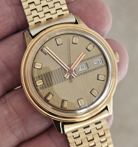 Superb 1974 Timex Mercury Day Date Mens Mechanical Vintage Watch Working