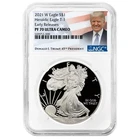 2021-W $1 1-oz T-1 Proof American Silver Eagle NGC PF70UC ER Trump Label
