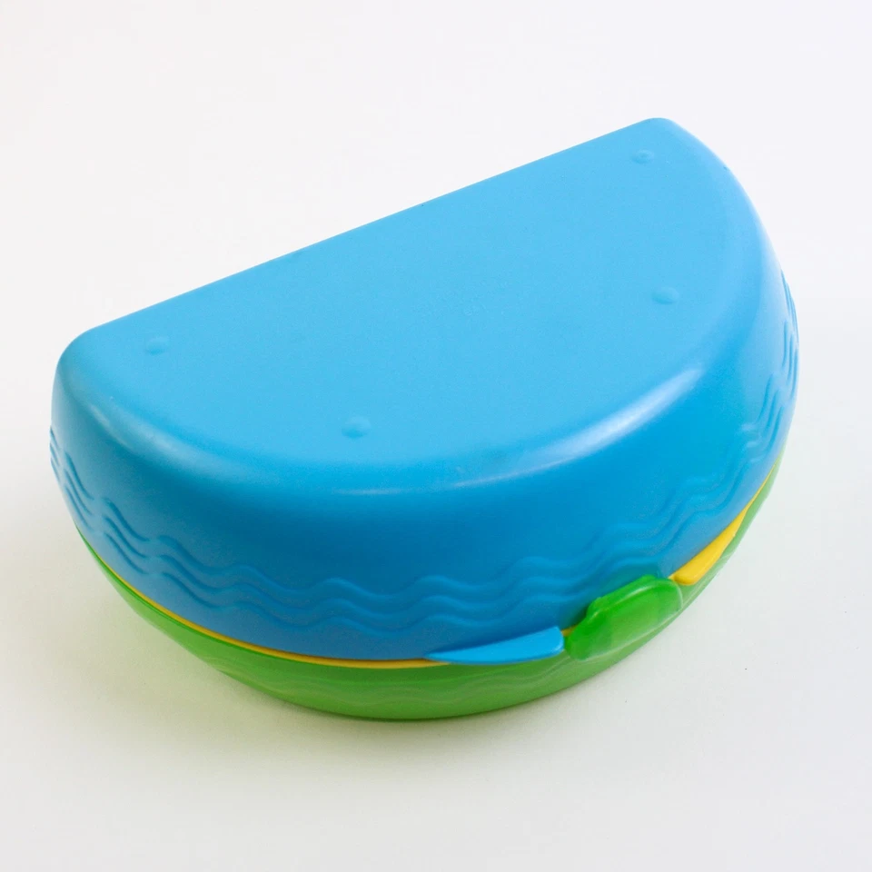 Lote de 3 contenedores de plástico verde y azul Gerber y Munchkin para aperitivos de comida Foto 3 de 4