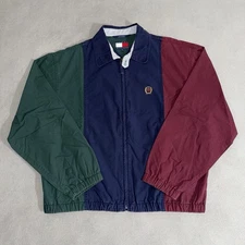 Vintage Tommy Hilfiger Harrington Jacket Color Block Size M Hip Hop Preppy 90s