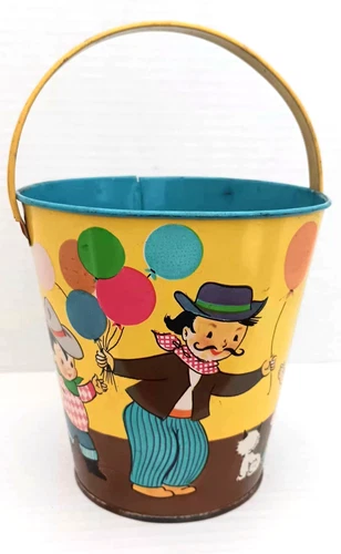 Vintage J. Chein & Co. Children's Tin Pail