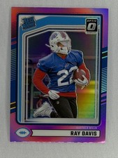 2024 Donruss Optic  - Rated Rookie Ray Davis #316 Optic Preview Pink Prizm (RC)