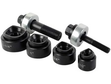 Manual Knockout Punch Kit, Heavy Duty Metal Sheet Knock Out Box Hole Cutter Cond