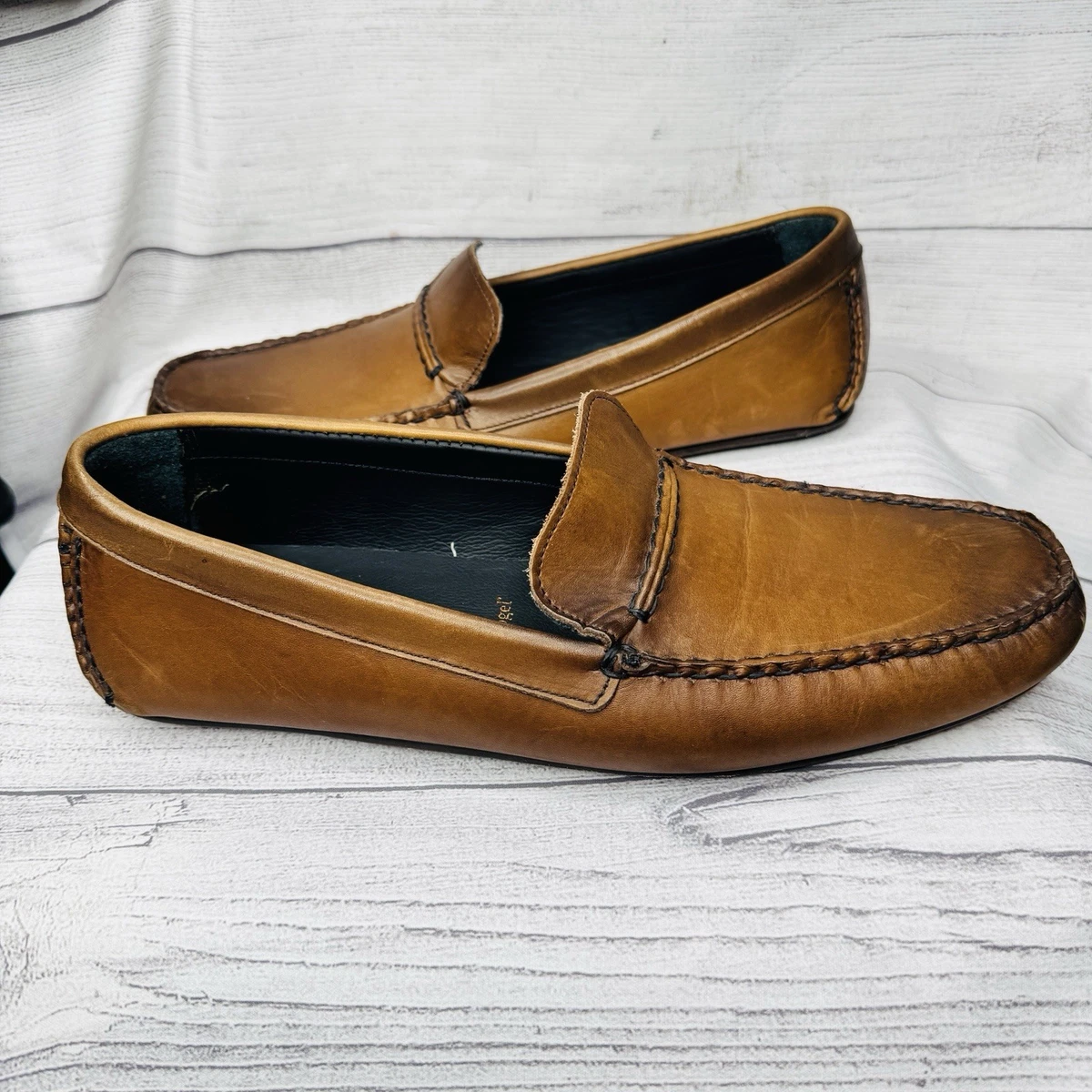 Allen Edmonds Driving Moc Tan Shoes Brown Loafers Size 10 D Allen Edmonds Boulder Loafers 10.5 D Venetian Driving Shoes  main image 4