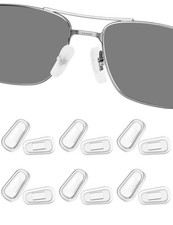 HILEEN 6 Pairs Nose Pads Covers, Slip-on Silicone Nose Pads Covers, Anti-slip...