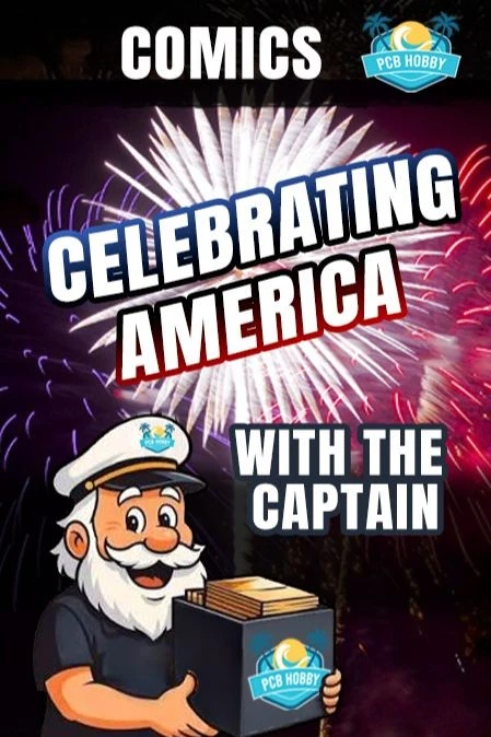 🗽🦅CELEBRATE AMERICA W/ THE CAPTAIN AT PCB HOBBY! FREE SHIPPING! 7/3 W🦅🗽