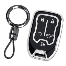 Key Fob Cover, Car Key Case Shell Protector Compatible with 2019-2024 Black
