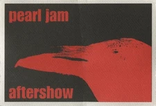Pearl Jam 1998 Yield concert tour Aftershow Backstage Pass