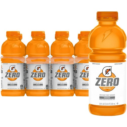 Gatorade Durstlöscher zuckerfreies Sportgetränk, orange, 20 Unzen Flaschen, 8er Pack