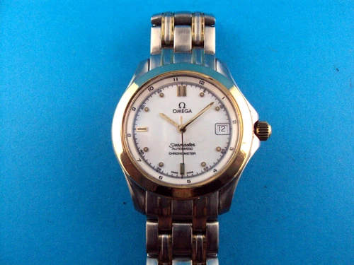 VINTAGE OMEGA SEAMASTER CHRONOMETER--STAINLESS AND 18K--CAL. 1111--REPAIR