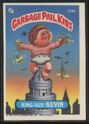 1986 Garbage Pail Kids Series 3 King-Size Kevin #124B
