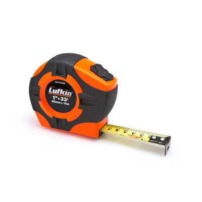 Lufkin 1 In. X 10M/33 Ft. P1000 Series Sae/Metric Yellow Clad A30 Blade Power Re