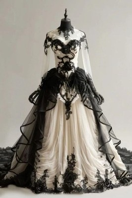 black and white masquerade dress BLACK SATIN WATERLILY MINI DRESS