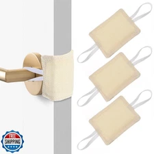 HJZHII 3 Pcs Door Slam Silencer, Baby Door Latch Cover for Slamming Noise Red