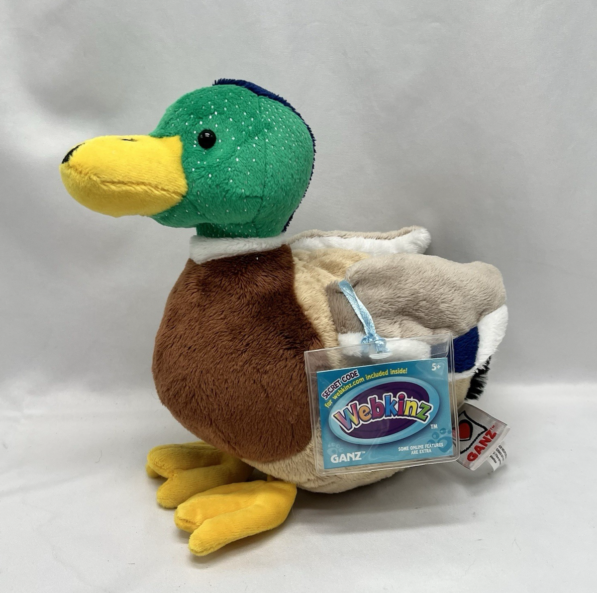 GANZ Webkinz Mallard Duck HM682 NEW with Tags Sealed Unused Code