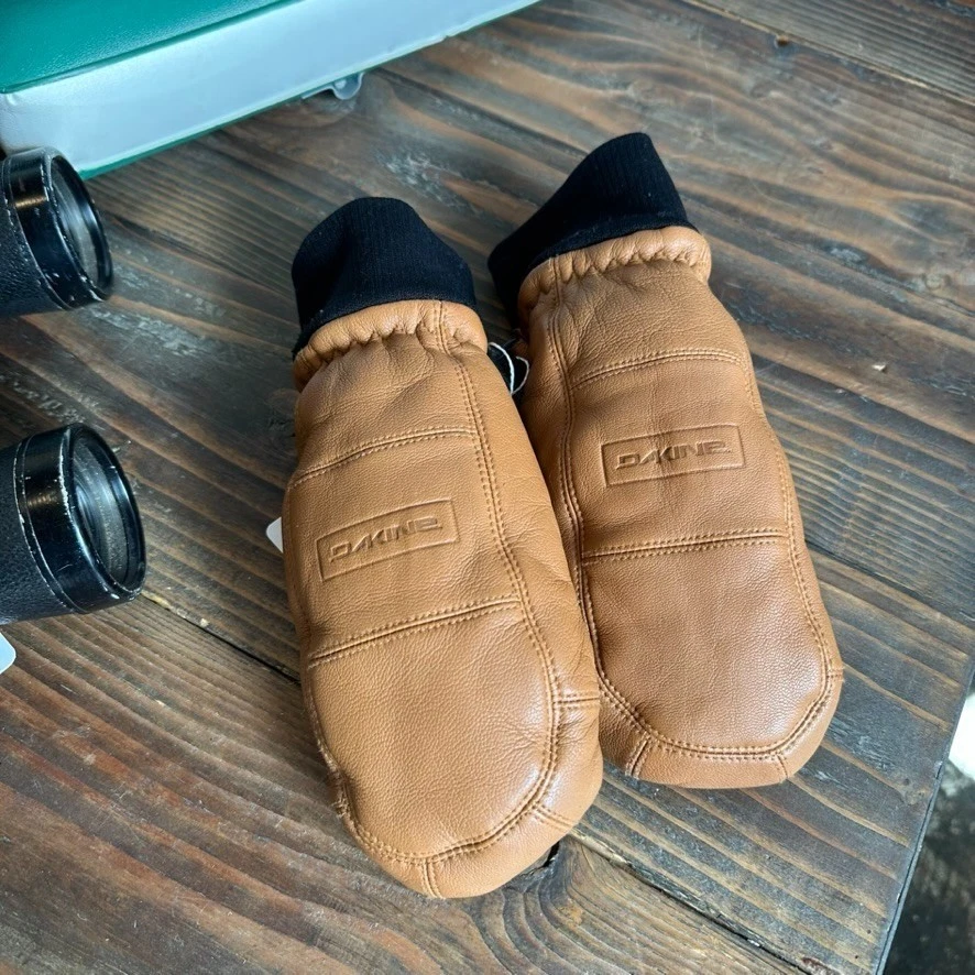 Dakine Mitten Womens XS Brown Embroidered Snowboard Gloves