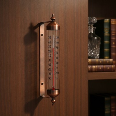 10'' Large Numbers Steel Outdoor Thermometer