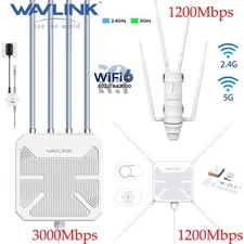 WIFI 6 OUTDOOR WIFI EXTENDER AX3000 DUAL BAND ROUTER LONG RANGE HIGH-GAIN ANTENN