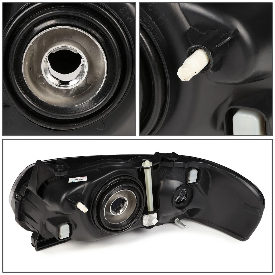 PARA 04-06 NISSAN SENTRA DERECHA CARCASA NEGRA ESTILO OE FARO LÁMPARA NI2503151 Foto 4 de 4