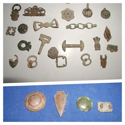 OBJETS DIVERS EN BRONZ ET LAITON - A IDENTIFIER- PLAQUES,ROND ,Etc... - Photo 1/3