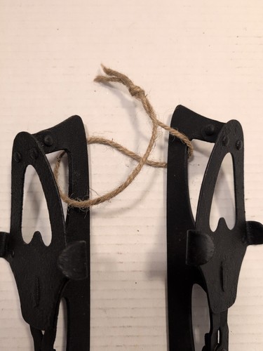 Vintage Antique Metal Iron Ice Skates W/ Hearts Pattern Primitive Original - Picture 6 of 10