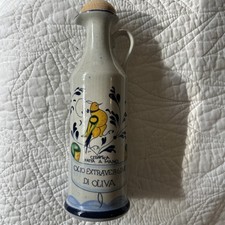 Hand Painted Italian Tuscany Olive Oil Cruet ...