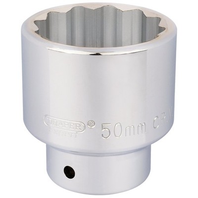 Draper 50mm 3/4'' 12 Kant Chrom Steckschlüssel Standardlänge 16707