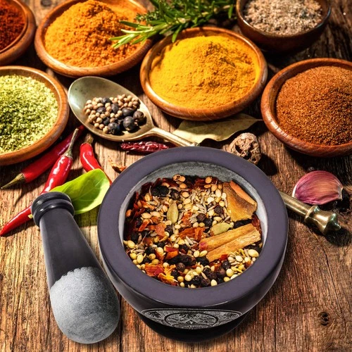 Mörser und Stößel, aus strapazierfähigem poliertem Hartstein - Bild 2 von 4