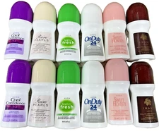 12- Pack AVON ROLL ON MIX FOR WOMEN 2.6 fl oz