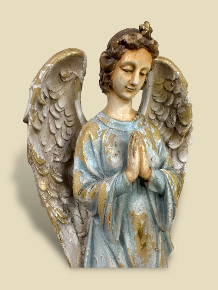 Large Clayre & Eef Angel Figurine Praying Religion Wings Christmas Decoration 70cm - Image 2 of 4