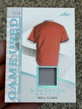 Will Clark /15 Game Used Patch Jersey Relic 2025 Leaf In The Game Used