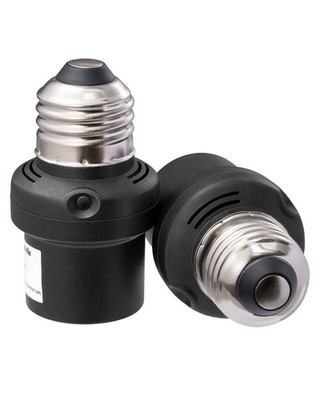 DEWENWILS Light Sensor Socket 2 Pack, Automatic Dusk to Dawn E26/E27 Socket
