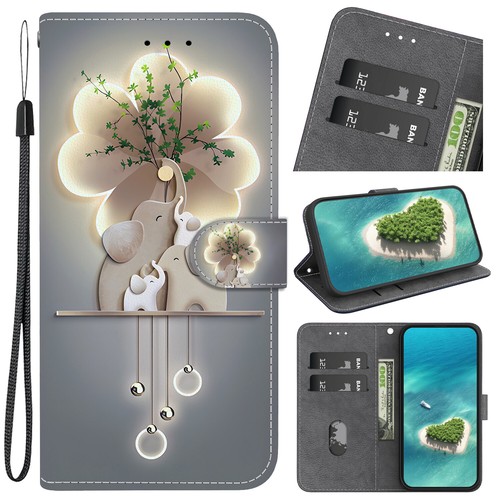 Patterned Leather Cover Flip Wallet Case For Nokia 5.4/3.4/1.3/3.3/4.2/6.2/7.2 - Picture 17 of 32