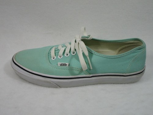 Vans Off The Wall Teal Sneaker Women 10.5 Men 9 TB9C Canvas Lace Up - Picture 3 of 10