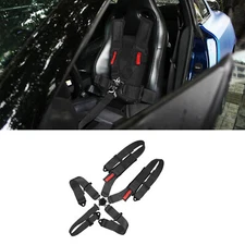 UNIVERSAL Black 5 POINT CAMLOCK QUICK RELEASE RACING SEAT BELT HARNESS