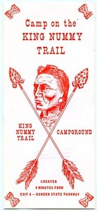 KING NUMMY TRAIL CAMPGROUND - Cape May Court House NJ - vintage 1970's Brochure