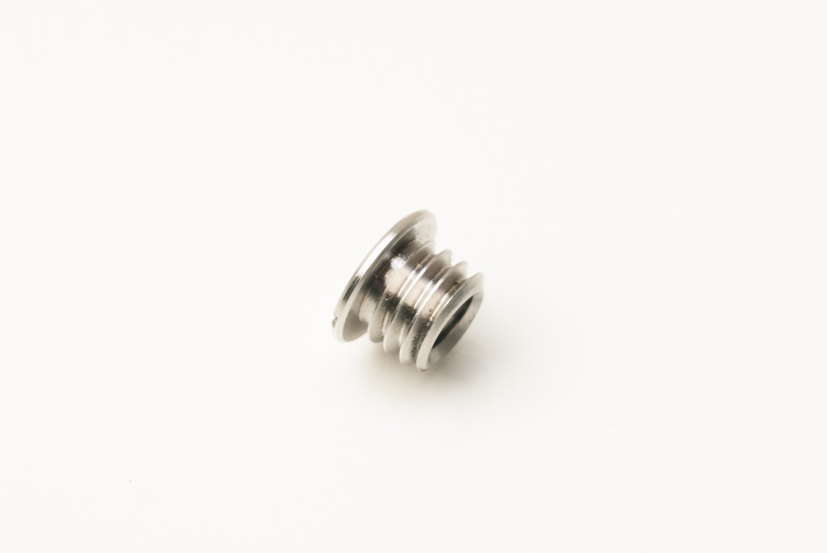 Flange Bushing Adapter - 3/8-16in To 1/4-20 Thread, Stainless Steel For Hejnar