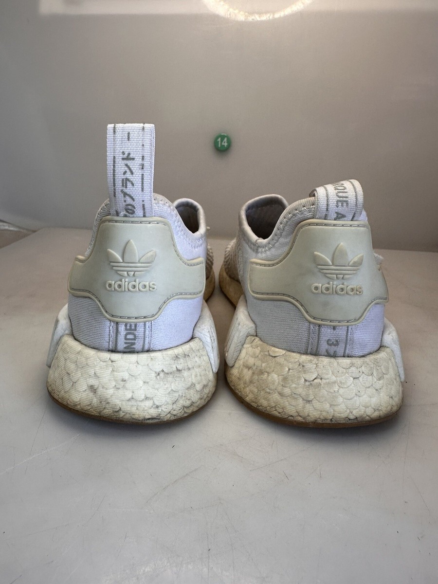 adidas gazelle silver green womens Adidas Men's NMD R1 White Running Shoes (Size 46.5)