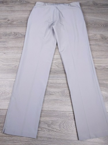 Short Par 4 Golf Pants Gray Mens Size 30x32 Stretch Flat Front - Picture 4 of 12
