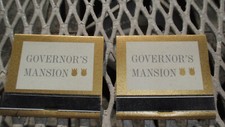 2 Indiana Governor's Mansion Matchbook  Matthew Welsh 1961-1965