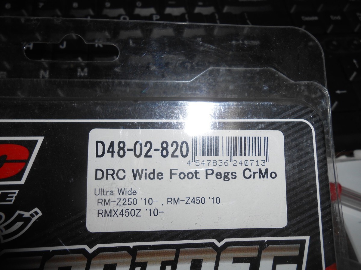 【omin】 DRC Wide Foot Pegs CrMo/Ultra Wide/D48-02-820 | eBay