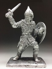 Tin Toy soldiers Russian militia 13-14 centuries 54mm 1/32 metal