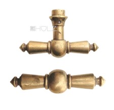 Poignée De Fenêtre Antique En Laiton Ancienne Bouton De Fenêtre Boule 93Mm