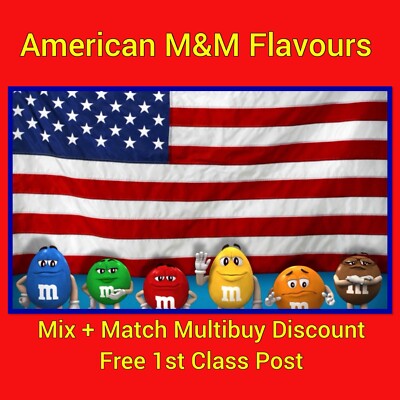 M&M's American Import M&Ms Share Size UK Biggest Flavour Range Multibuy Discount